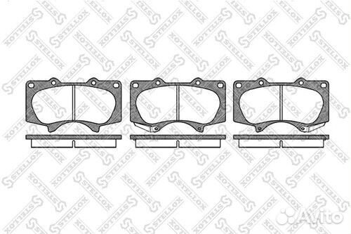Колодки тормозные дисковые передние Stellox 999 00