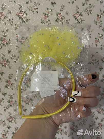 Ободок с бантом для девочки