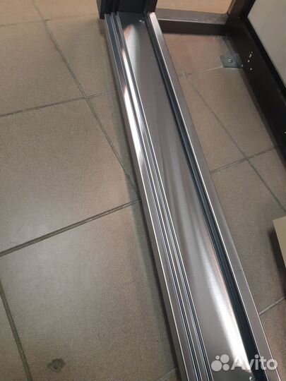 Дверь входная Люксор 2мдф Горизонталь Нео Графит