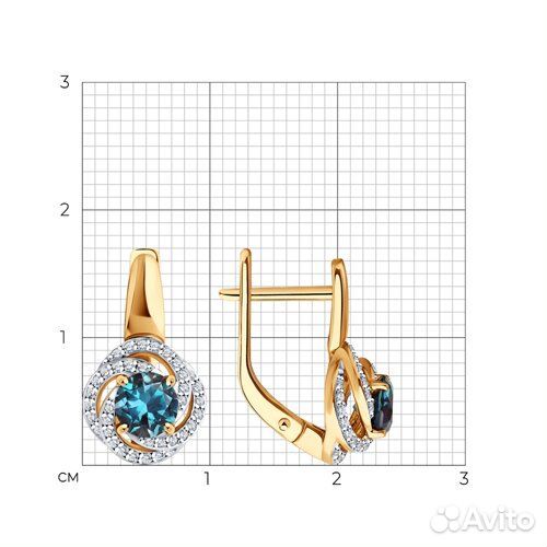 Серьги Diamant из золота, 51-220-02338-1