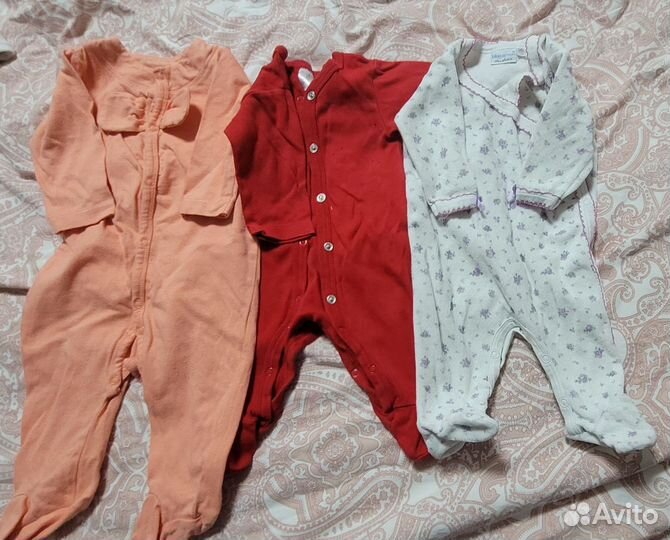 Пакет вещей на девочку до 3 месяцев
