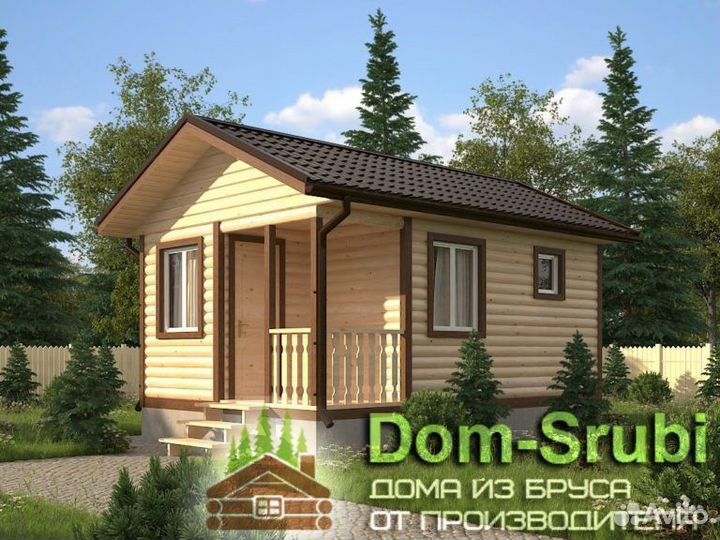 Карабаново. Хорошая надёжная Баня из бруса Б-7 4х6