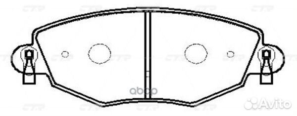 CKF-41 Колодки тормозные дисковые перед G