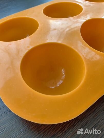 Силиконовая форма полусфера 6 ячеек