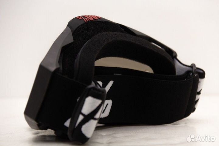 Очки кроссовые 100 racecraft stealth black clear l