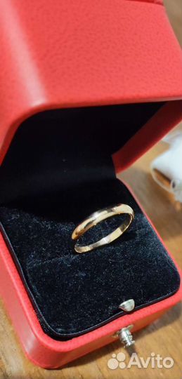 Золотое обручальное кольцо 16.5