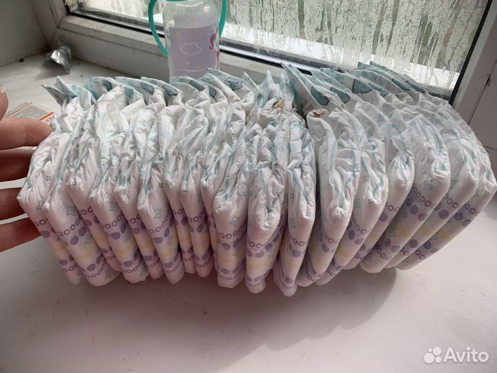 Подгузники памперс 1