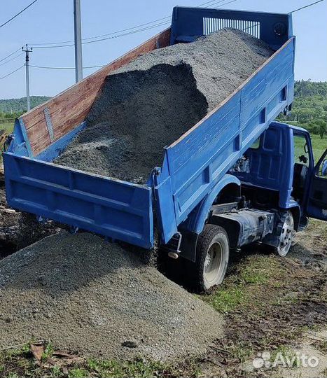 Услуги самосвала /Отсев /Щебень /Горбыль