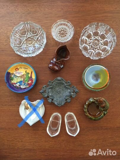 Пепельницы(хрусталь,керамика,литьё)