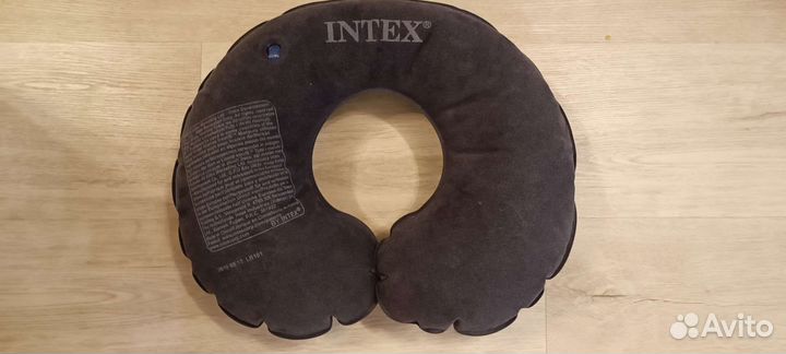 Подушка подголовник надувная intex