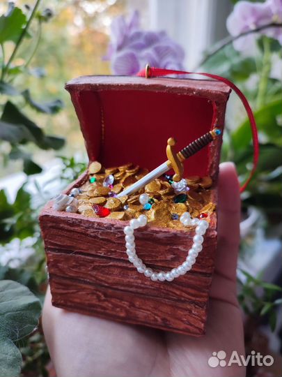 Ватная елочная грушка дракон, Змей Горыныч