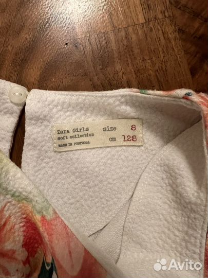 Платье zara 128 см 8 лет