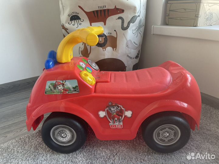 Машина толокар каталка патруль happy