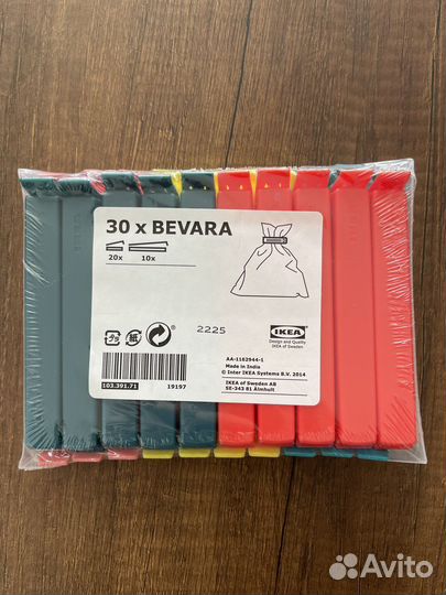 Зажимы для пакетов IKEA бевара