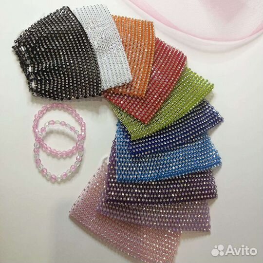 Маски со стразами сетки