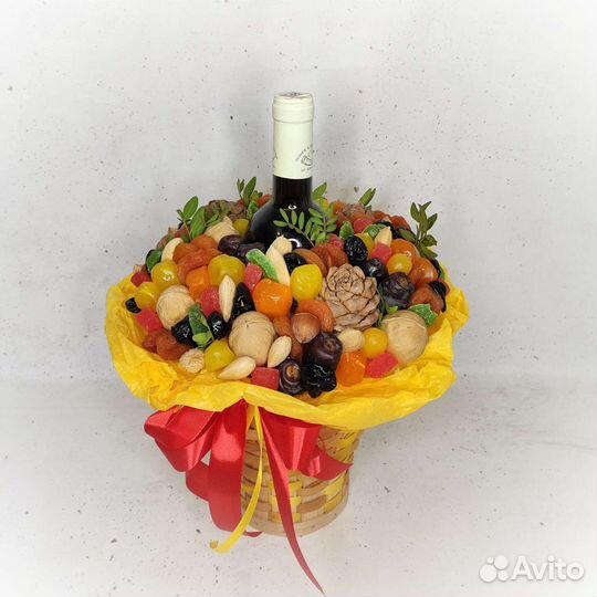 Съедобные букеты - букет из сухофруктов