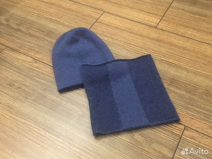 Кашемировые шапка и снуд