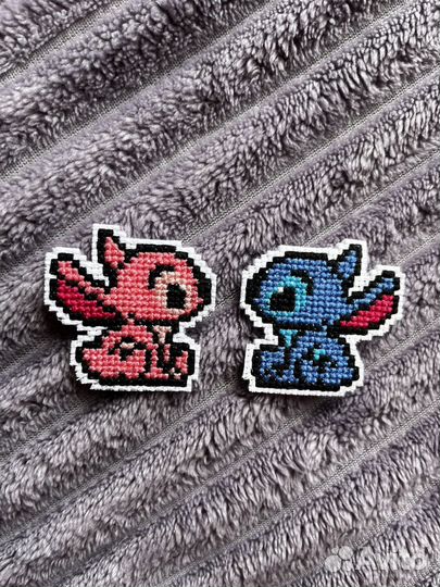 Парные крафт значки/термонаклейки