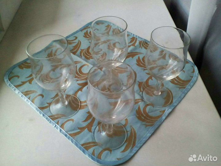 Стаканы, фужеры три комплекта