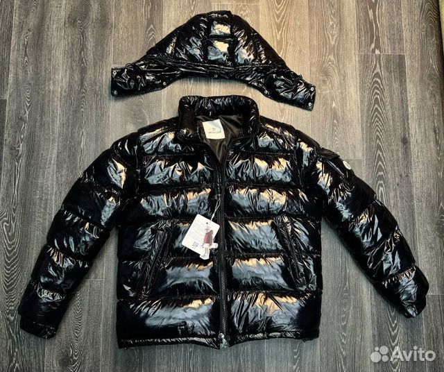 Пуховик глянцевый Moncler