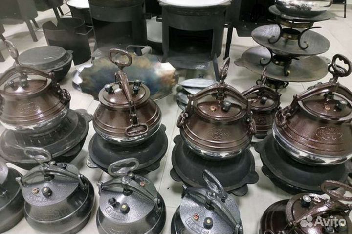 Комплект чугунный казан/Афганский казан/шумовка