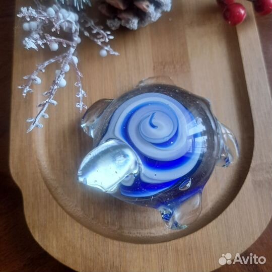 Фигурка черепашки цветное стекло,декор