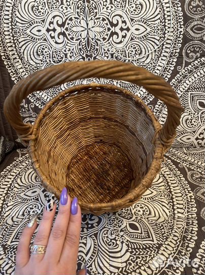 Корзина плетеная СССР