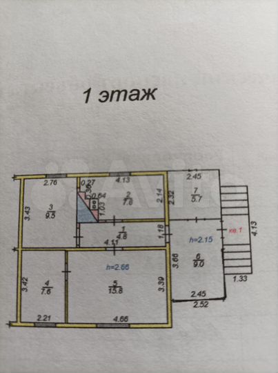 Дом 63,8 м² на участке 20 сот.