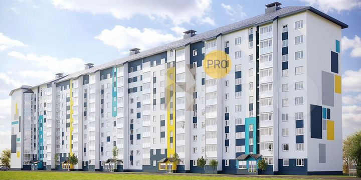 1-к. квартира, 44 м², 2/10 эт.