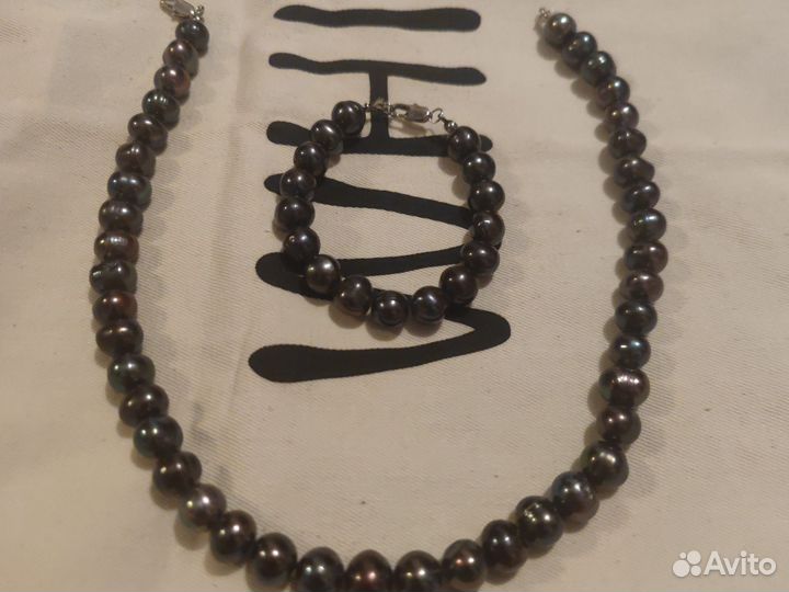 Бусы из натурального жемчуга