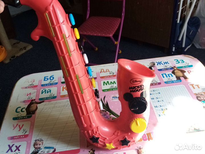 Труба музыкальная детская, на батарейках