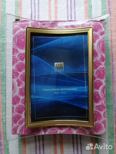 Новая стеклянная вертикальная изогнутая фоторамка