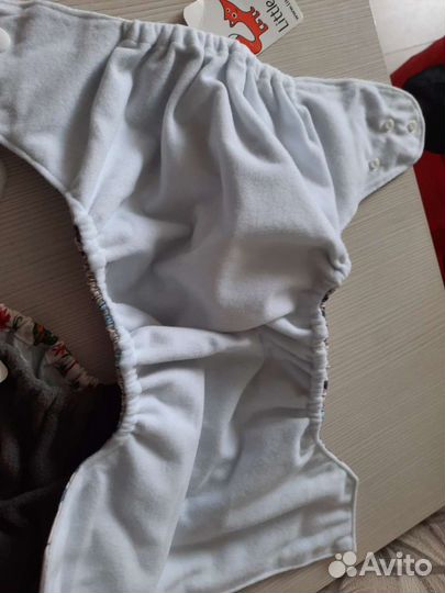 Многоразовые подгузники новые + вкладыши