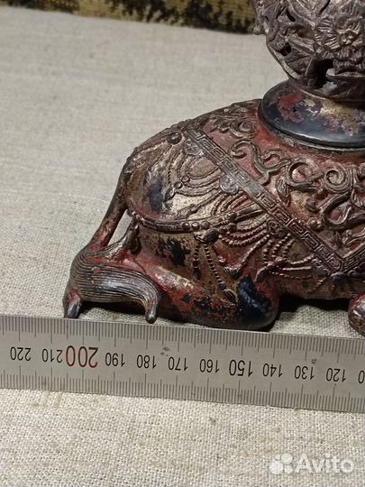 Ёмкость для благовоний слон бронза