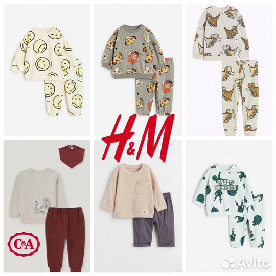 Костюмы детские H&M новые 74,86, 92, 98