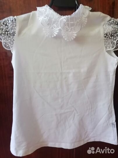 Блузка для девочки школьная