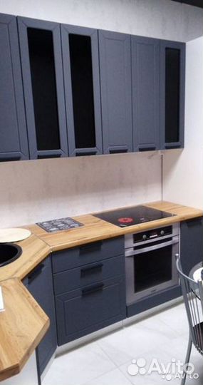 Кухня новая модульная серая