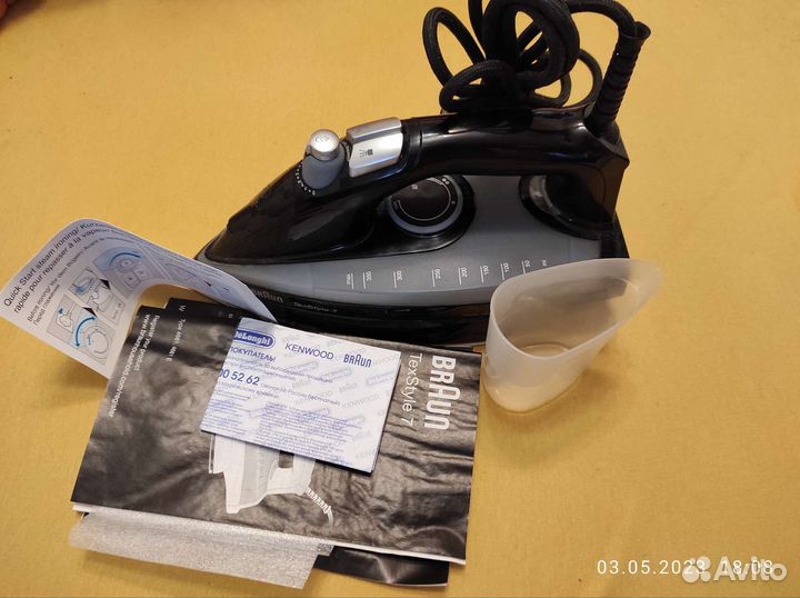 Утюг braun texstyle 7 на запчасти или ремонт