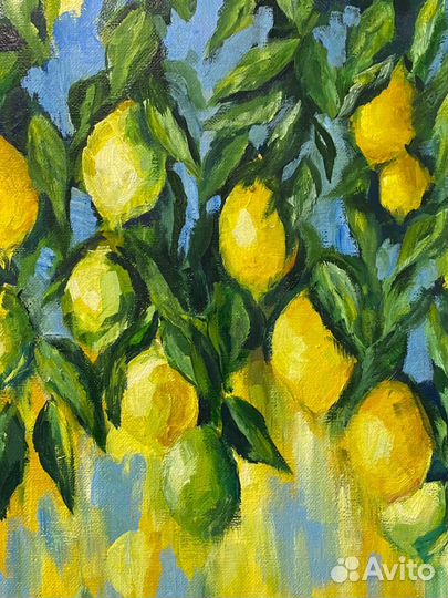 Картина маслом «Лимоны» 60*50