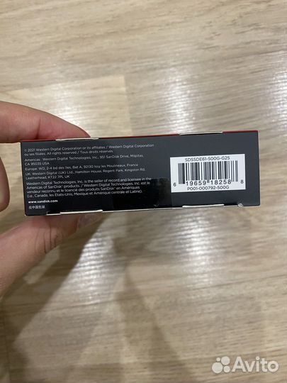 Внешний жесткий диск SanDisk Extreme