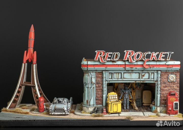 Diorama Fallout 4 Red Rocket Station