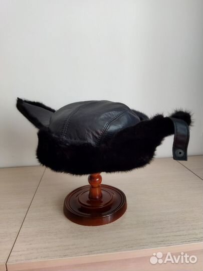 Норковая шапка мужская ушанка р. 58