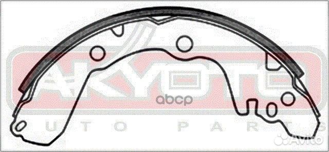 Колодки тормозные барабанные задние mitsubishi