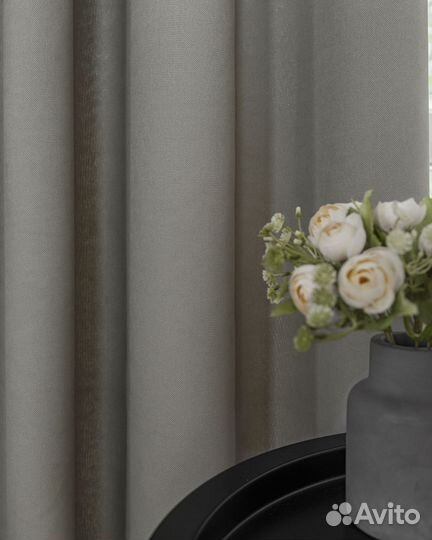 Шторы канвас Эдем Серый базальт