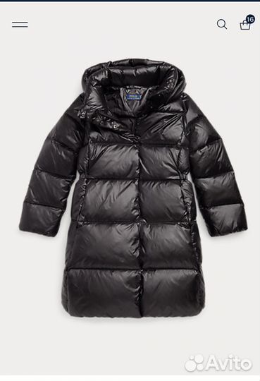 Пуховик на девочку Ralph Lauren