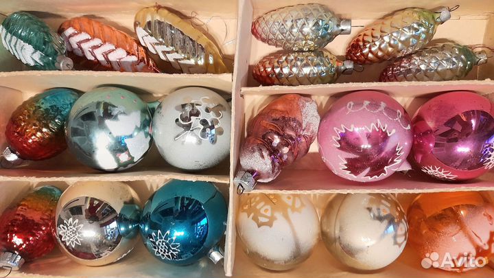 Елочные игрушки СССР и гдр