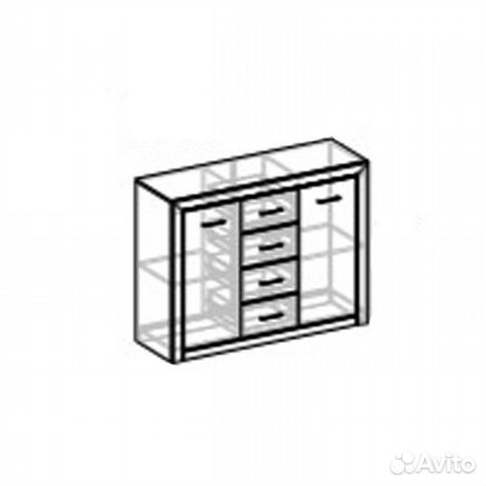 Комод Мартина комбинированный