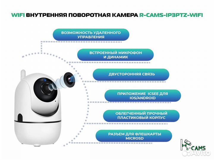 NEW Видеонаблюдение №1 R-cams-ip3ptz-wifi
