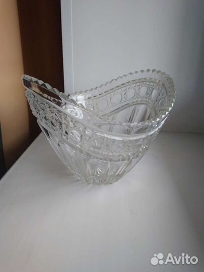 Хрустальная салатница (ваза, конфетница)