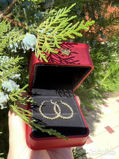 Золотые серьги 585 пробы